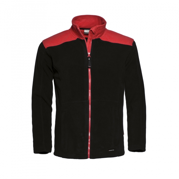 SANTINO_TRENTO_Fleecejacket_Black_Red_PR_LR